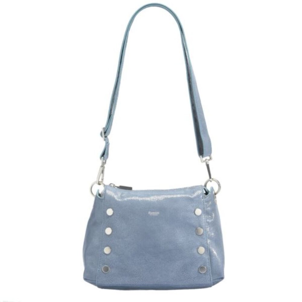 Hammitt Bryant Medium, Steel Blue Stingray, Brushed Silver Hardware